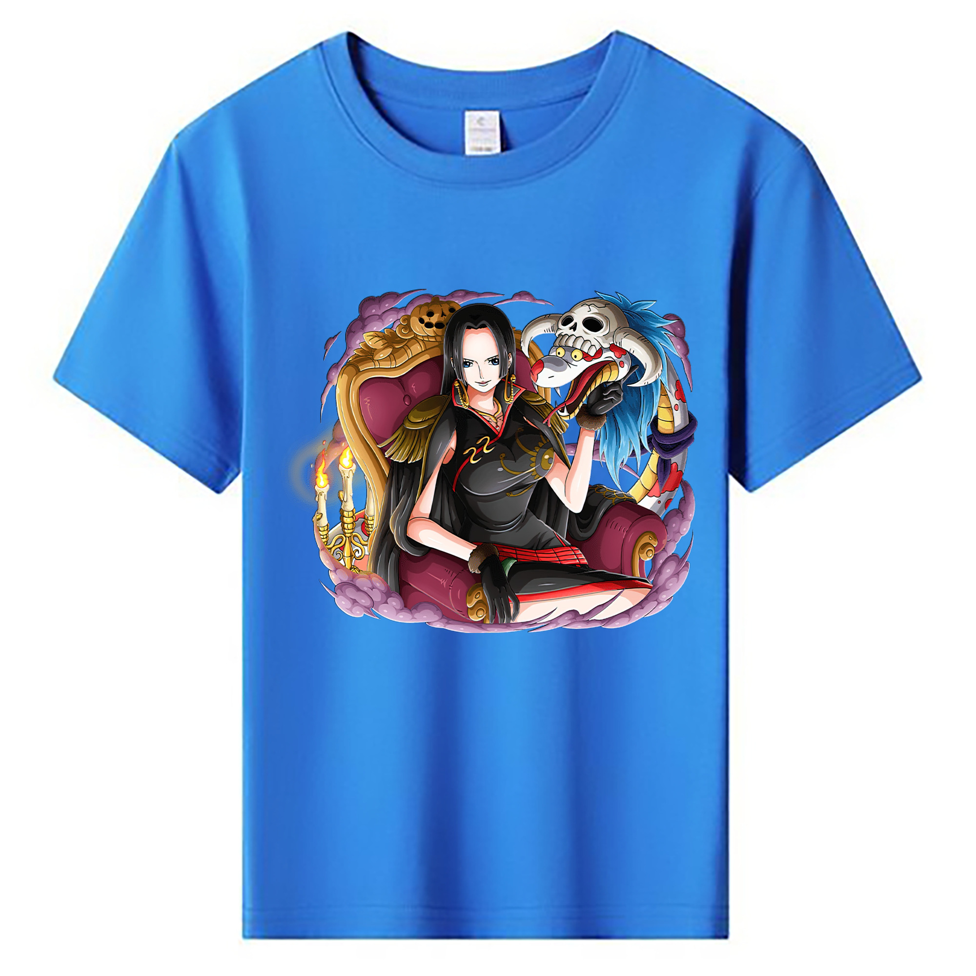 ワンピース ボア・ハンコック ONE PIECE Boa·Hancock 綿100％キッズTシャツ（フロントプリント）